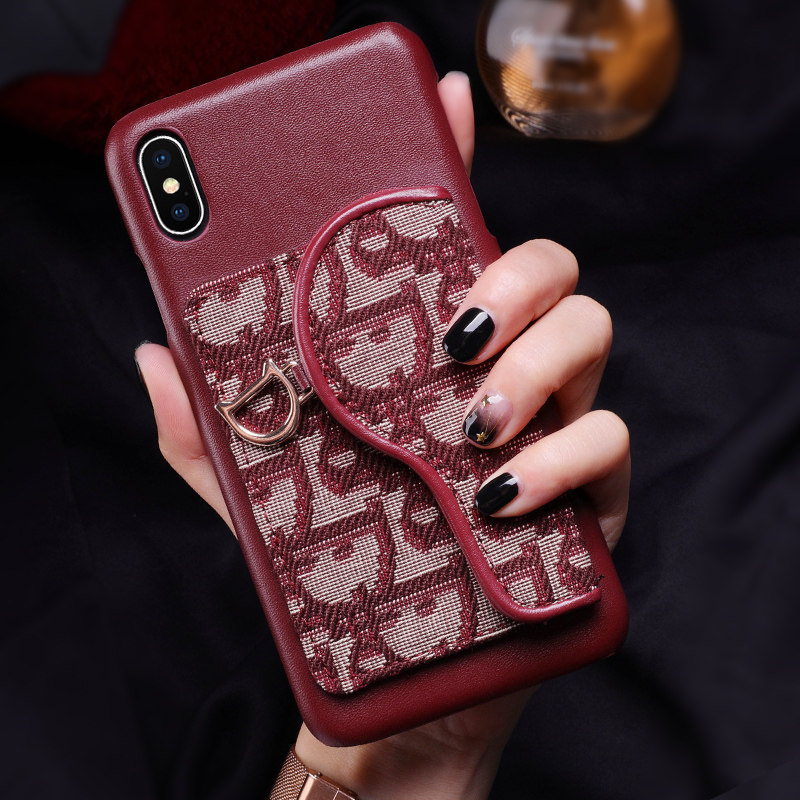 Suitable for Apple iPhonex mobile phone protective shell leather 11promax ultra-thin xs net red s female xmax tide brand xr card foreskin Europe and the United States high-end ix anti-fall vibrato the same protection