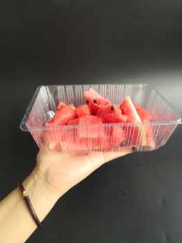 Uncovered 2 jin jin equals 0.5 kg fruit tray with 100 fruit and vegetable boxes strawberry watermelon box fruit cutting box 2 jin jin equals 0.5 kg fruit box