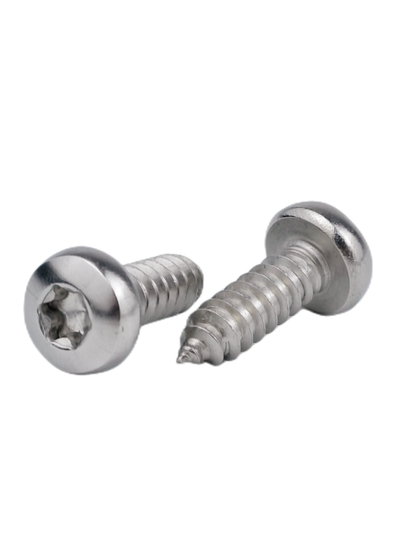 Coiled Hair Plum Blossom Self-Threading Pin Gb2670.1 round Head Hexagonal Club Star Wood Screw 304 Stainless Steel Screw