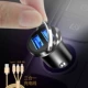 Сплав Black [Обновление 4.8A Fast Charge]+Apple/Type-C/Android/3-in-1 кабель зарядки
