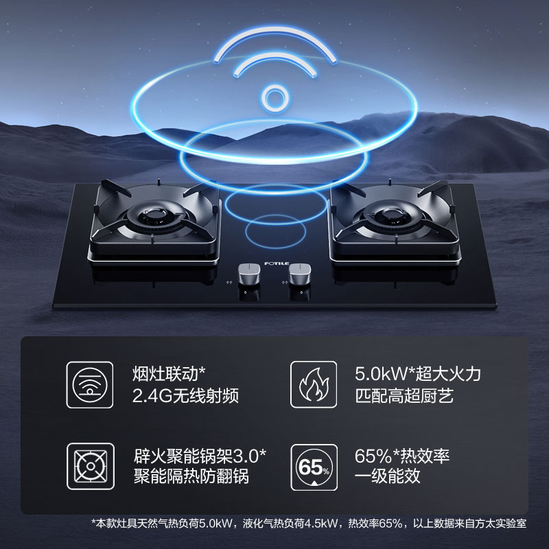 Party too TH61B gas cooker double mouth gas stove Home energy saving gas stove gas stove table embedded Mengfire stove