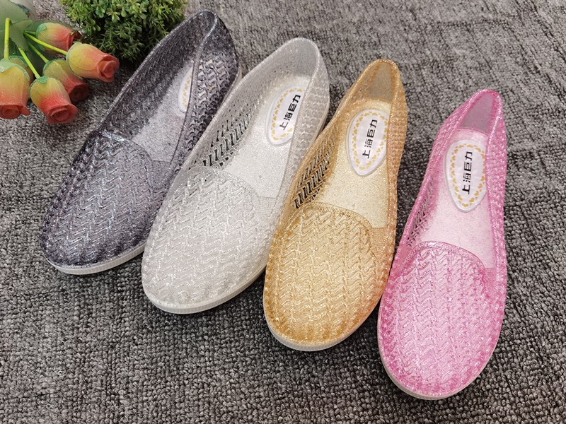 Shanghai Juli Summer Women's Flat Shoes, Colorful Crystal Sandals, Bird's Nest Hole Shoes, Mom Shoes, Beach Shoes, Single Mesh Shoes Shanghai Juli Summer Women's Flat Shoes, Colorful Crystal Sandals, Bird's Nest Hole Shoes, Mom Shoes, Beach Shoes, Single Mesh Shoes