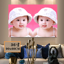 Prenatal education poster early childhood cute male baby beautiful female baby wall stickers wedding room decoration painting bbdoll wall stickers