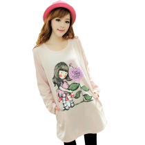 Ciyan spring and autumn multi-color patch Cartoon Doll pregnant woman T-shirt long top YIFEI19