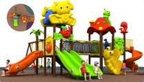 Kindergarten outdoor large slide Children Outdoor doctor swing combination toy Park community amusement park