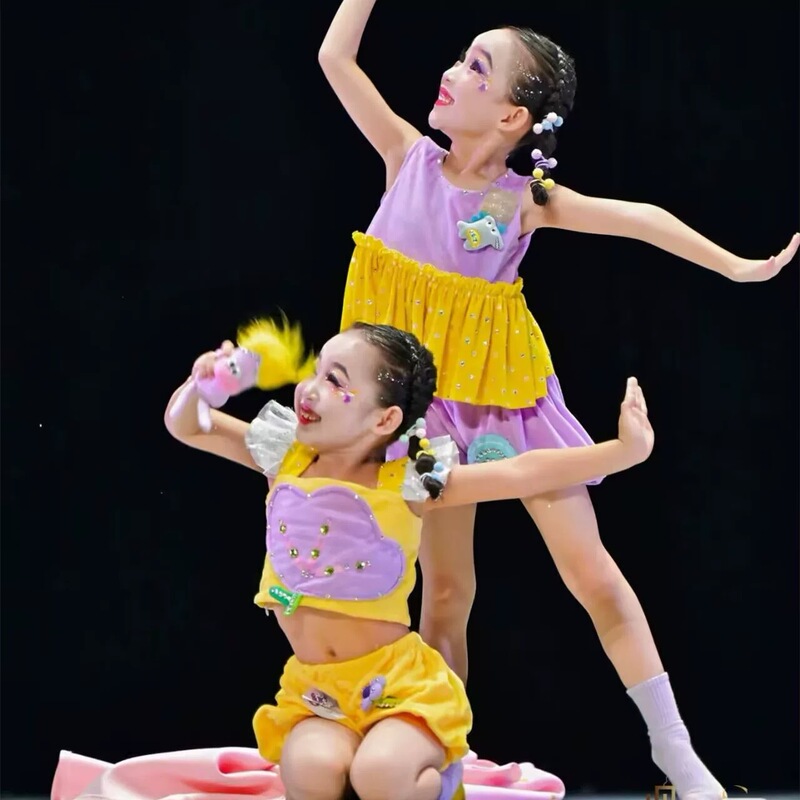 Duet Dance, a Dance of Two, a Dance of Affection, Companionship Dance, Children's Dance Costumes, Contemporary Dance