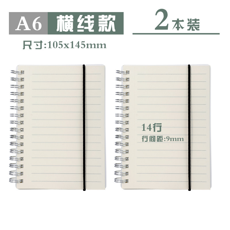 A6 горизонтальная линия (маленькая) 2 книги