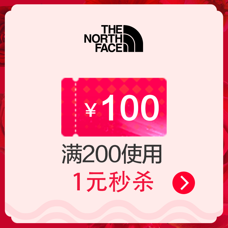 The North Face 北面 满200元-100元店铺优惠券 图1