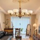 2025 New Oak Mid-Century Style Bronze Living Room Chandelier