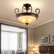 American Country Style Chandelier, Retro Glass Villa, Self-Built House, Living Room Main Light, Dining Room, Bedroom Lighting Fixtures