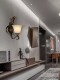 American Simple Retro Baide Wheat Ear De1058 Five-Eight-Head Environmentally Friendly Water-Based Paint Living Room Chandelier Wall Lamp
