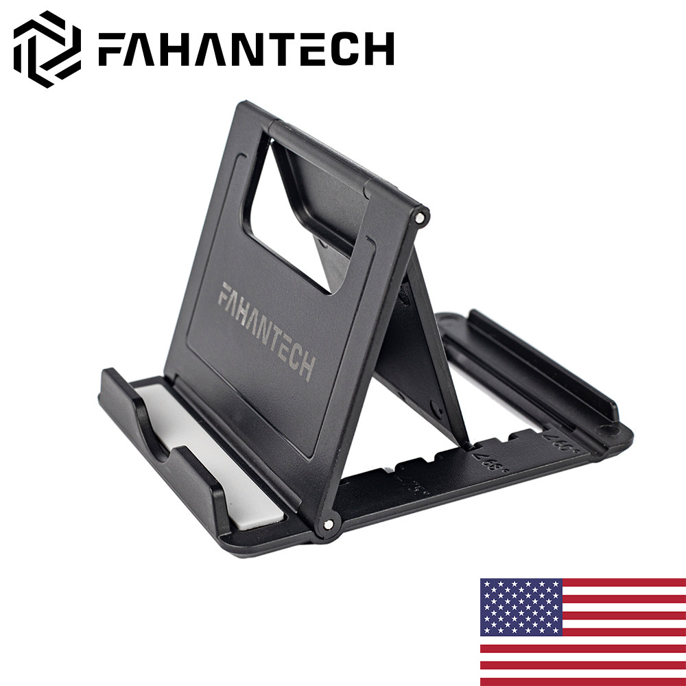 New American FAHANTECH folding mobile phone bracket multi-angle adjustment supports mobile phone black and white 2 packs