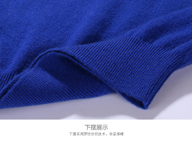 Hengyuanxiang mùa thu và mùa đông người đàn ông mới của nửa cao cổ áo cashmere áo len trung niên màu rắn người đàn ông thẳng của áo len áo len