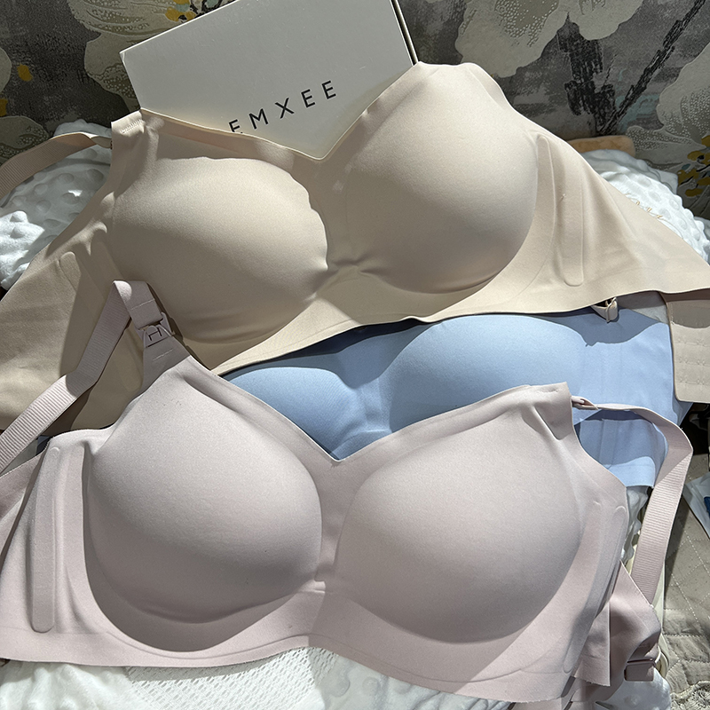 Mx Maternity Nursing Bra Thin Push-Up Anti-Sagging Pregnancy Bra Space Bra Postpartum Breastfeeding Special Bra