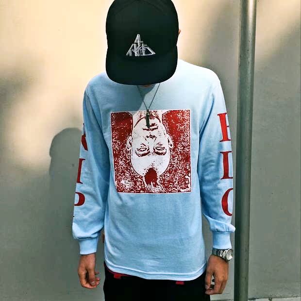 [coker现货]Pleasures Rip EDC 16ss限定 莫西干人头 长袖T恤