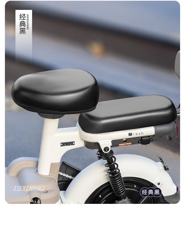 Electric Vehicle Seat Cover Waterproof and Sun-Proof Universal Leather Seat Cover for Small Electric Bikes Like Yadea and Aima