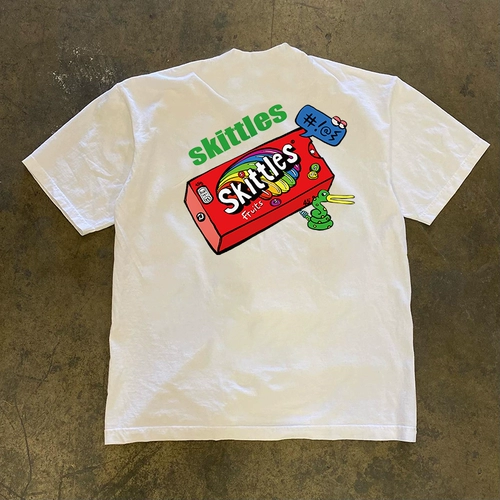 Бренд иностранная торговля счетчиков отозвана порядок хвоста ~ Европейские и американские улицы Amea Kaki Мужчины и женщины Пара короткошерстных T -мала