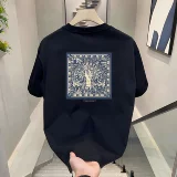 Хлопковая футболка с коротким рукавом для влюбленных, шапка