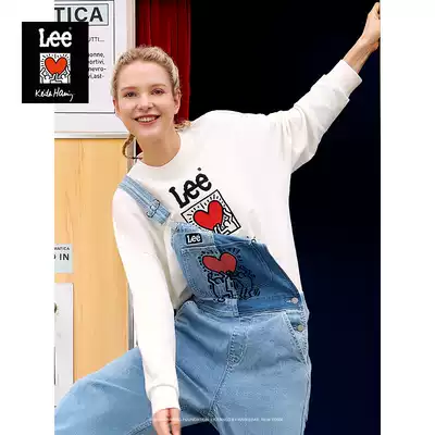 (Keith Haring co-name) Lee 21 new loose white female sweater L43611CUHK14