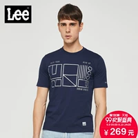 Lee Nam 2018 Thành Phố Mùa Hè Cavalier Fine Jade Mát Ngắn Tay Áo T-Shirt L301292KCB8D Áo thun nam tay ngắn