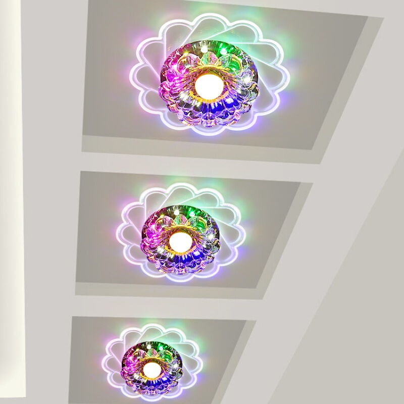 Entry Door Light, Embedded Entrance Light, Entry Light, Channel Corridor Ray, Creative Crystal Aisle Small Hole Downlight