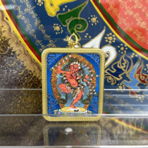 Regong hand-painted thangka as a pendant for Mother Buddha