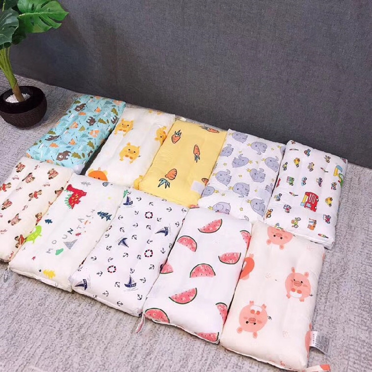 ins cartoon dinosaur watermelon full cotton children baby pillow inner water machine wash pillows full cotton kindergarten lunchtime pillows