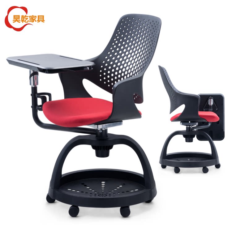 High-end smart classroom multi-functional students with written board chair large deskboard plate integrated training chair