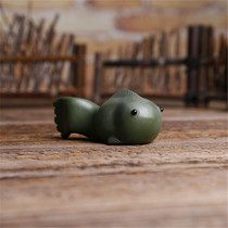  Tea pet fish can be raised Purple sand boutique more than a year tea tray decoration creative Republic of China green mud small and cute tea play