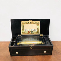 Western imported antique old-fashioned music box Old Music Box (private old thing) eight-tone piano normal use