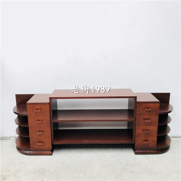 Old furniture Shanghai style furniture Old Shanghai teak wood antique furniture TV cabinet long side cabinet Villa B&B