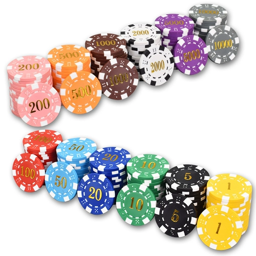 御圣 Чип -валюта Mahjong Chip Tokens High -End Texas Poker Chip Baccar Card Card Card и Card Chip Card