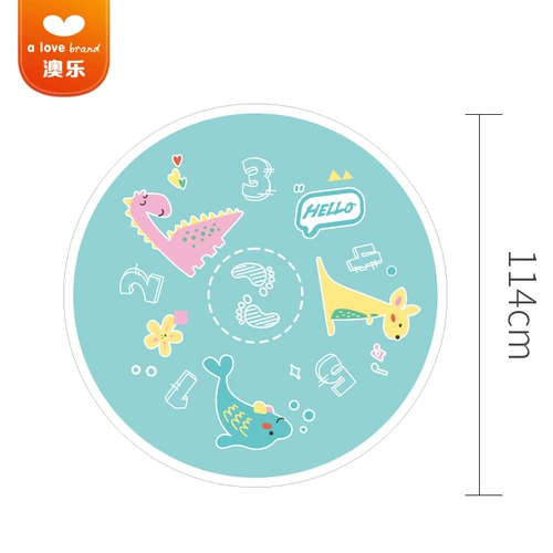 Круглая детская подушка для ползания, детский ковер без запаха для гостиной, игровой коврик для домашнего использования, увеличенная толщина