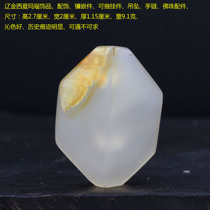 Liao Jin Xixia agate jewelry can be used as pendant insert pendant bracelet bead accessories