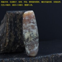 Tibet Tianzhu gray leather Lezi Qiongzhu pendant with beads beads beads