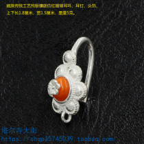 Sterling silver earrings earrings handmade inlaid simulation gem earrings hidden jewelry non-fading AA