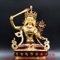 Semi-lau Jin Wenshu Bodhisattva produced from Tal Temple Size Seven Inch (21 cm) Law Solemn Has Been Loaded With Mascot