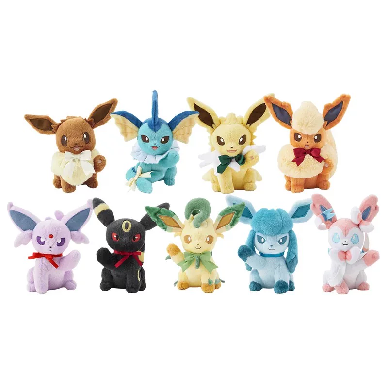 Покупательский агент для персонажей Pokémon Pokémon Eevee серия плюшевых игрушек Fire Ibrahimovic Sun Moon Leaf