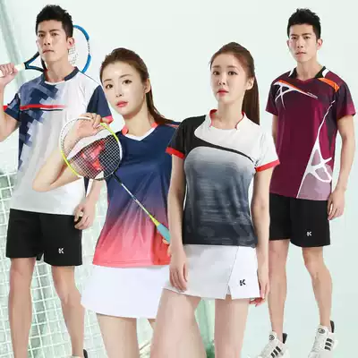 Badminton suit women men's table tennis sportswear badminton Jersey short sleeve quick dry ice cool custom printing 2019