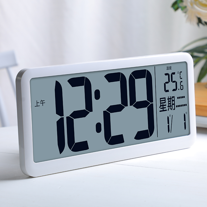 Alarm clock students use smart clock clock clock wall clock living room creative home fashion perpetual calendar bedside clock electronic clock