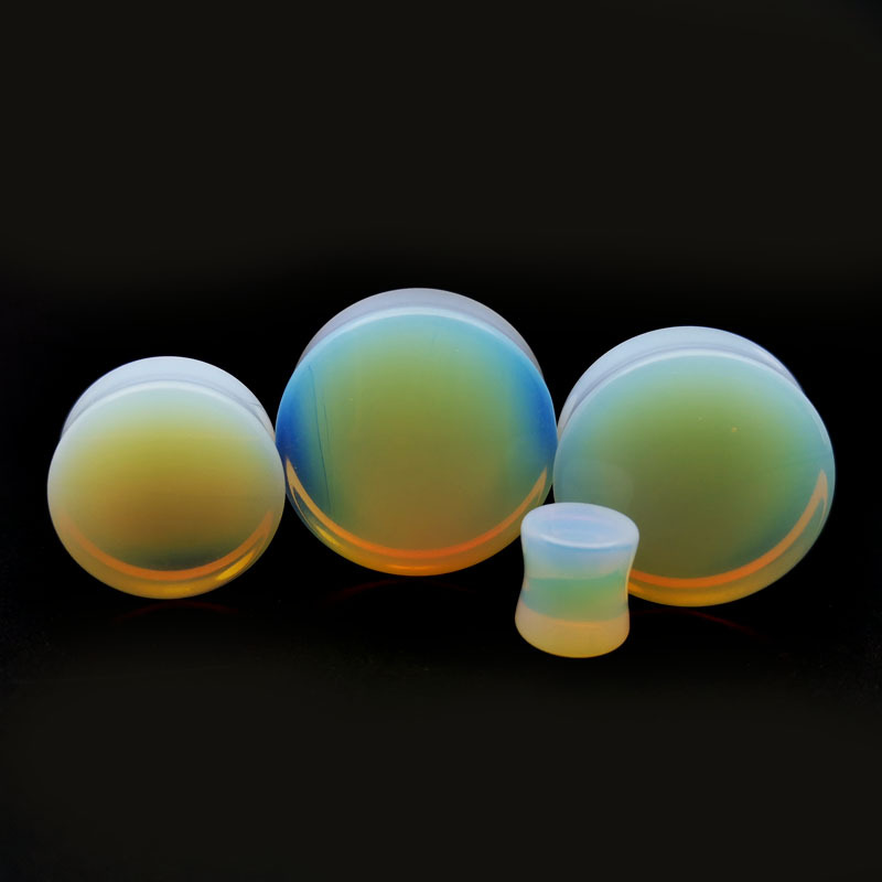 Opal waist drum auricle ear expansion puncture jewelry Europe and the United States pop punk hipster ear extender male and female auricle