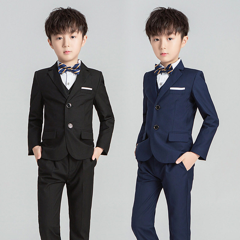 Children's suit suit boys dress handsome piano autumn and winter June 1 costume British little boy flower boy suit