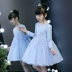 Mùa xuân trẻ em váy công chúa váy mùa thu và mùa đông cô gái nước ngoài phong cách 2020 mới fluffy sợi váy bé gái váy - Váy