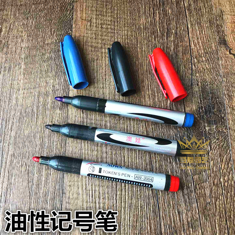 Oily Big Head Marker Marker Succulent Name Marker Đen Đỏ Xanh Đầu tròn Bút Bút Làm vườn bình xịt tưới cây mini