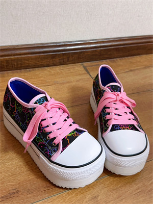 Y2K Kitty Cat Chunky Platform Canvas Shoes - Detail image 3