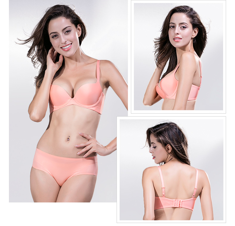 Triumph Triumph 16 mùa thu mới màu nude đồ lót liền mạch 3 4 với vòng thép dày cup bra 16-7705