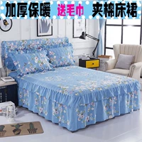 Váy ngủ cotton đơn mảnh dày cotton trải giường Simmons nệm trải giường loại váy có thể được trang bị ba hoặc bốn bộ váy giường đẹp	