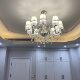 European-Style Crystal Chandelier for the Living Room, Elegant and Modern, Simple Bedroom Lamp, Cozy Dining Room Candle Crystal Lighting, Luxurious