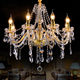 European-Style Living Room, Bedroom, Dining Room Crystal Chandelier, Hotel Project Simple Modern Led Candle Crystal Lamp Gold