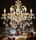 European-Style Candle Crystal Chandelier for Living Room, Bedroom, Dining Room, Shop, Home, Staircase, Led Lighting, Elegant and Simple